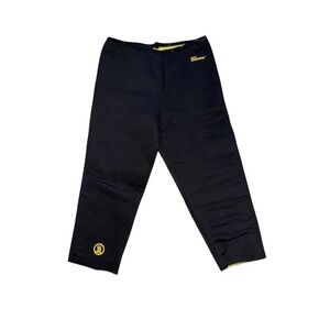 Hot Shapers Capri Leggings Womens M Black Thermal Sauna Workout Neotex sweat NWT